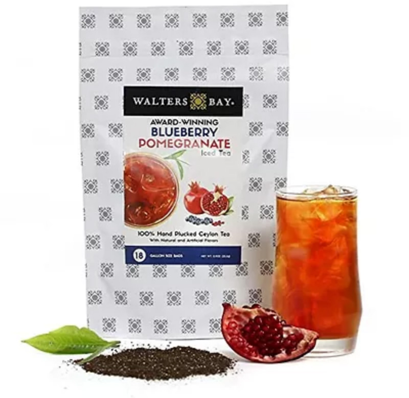 Walter's Bay 1 Gallon Blueberry Pomegranate Iced Tea
